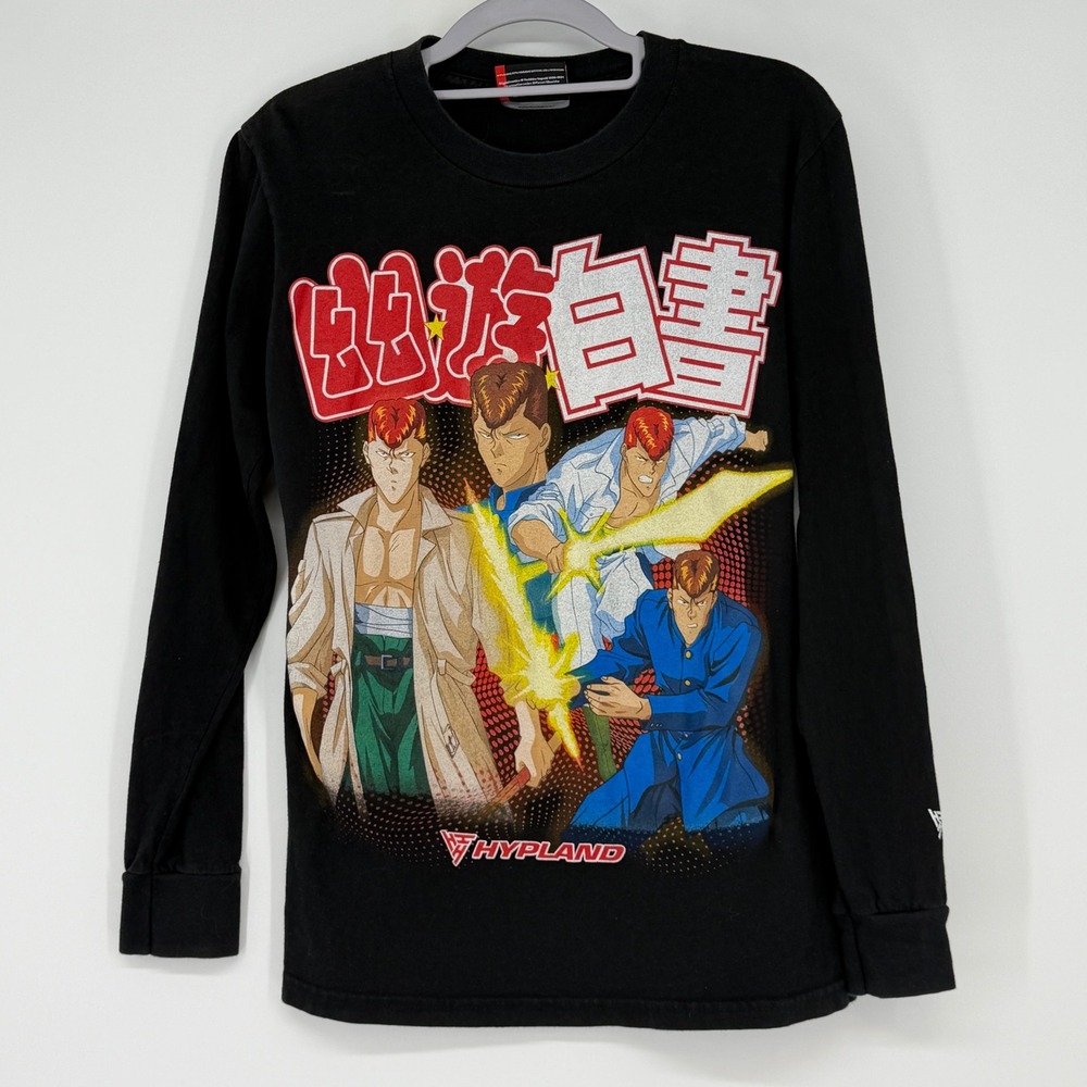 Hypland x YuYu Hakusho Graphic T-Shirt Black Small Anime‎ Collaboration